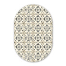 Floraal - Patroon - Kleurrijk Wandcirkel Ovaal Forex klein 630 -3d