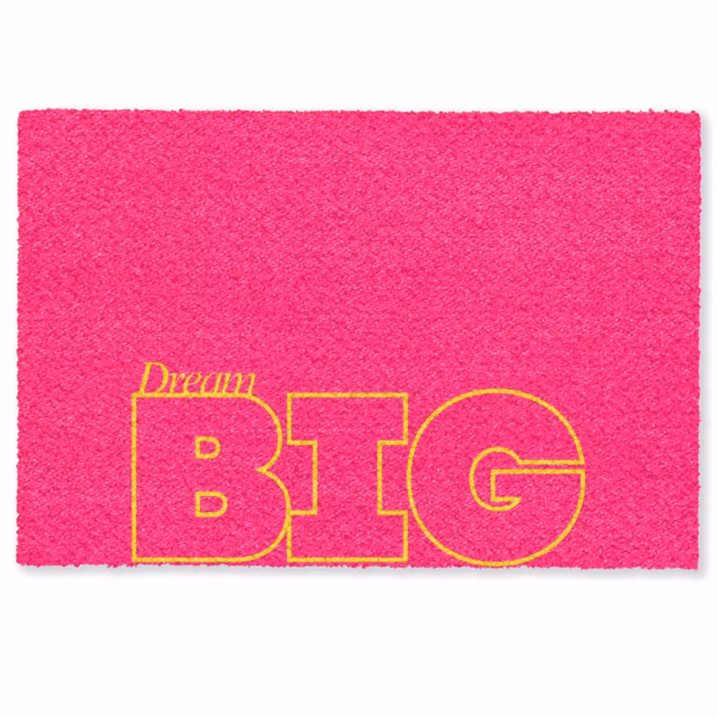 Minimalistisch - Roze - Dream big - Grafisch Deurmat klein -zkaufland3d