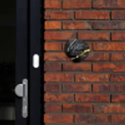 Goud zwart marmer - Sierlijk Naambord Organisch klein -sfeer1