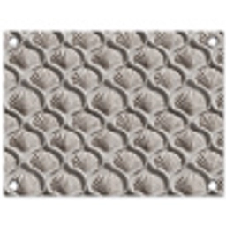 Zand - Schelpenvorm - Grijs tuinposter los doek klein 239 -3d