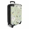 Summer memories - Vlinders en motten op saliegroene achtergrond NBS - Handbagage koffer - Kinderen Unisex middel -productfoto_3d