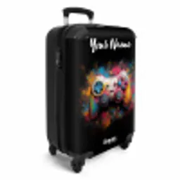 Game Controller Bedekt met Verf NBS - Handbagage koffer - Kinderen Unisex middel -productfoto_3d