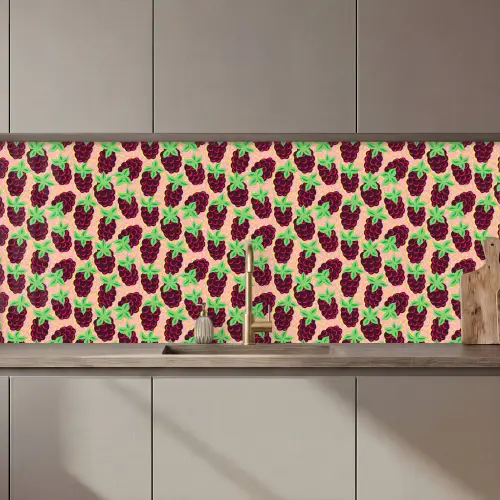 Frambozen - Rood - Roze - Patroon keuken achterwand 2 middel 871 zz_3dshopping