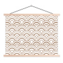 Klassiek - Motief - Terracotta textielposter latten blank klein 122 -3d
