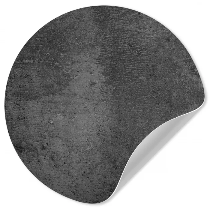 Structuur - Beton - Grijs - Industrieel - Rustiek Wandcirkel behangsticker klein -3d
