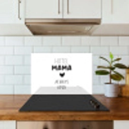 Spreuken - Hotel mama always open - Quotes - Mama keuken achterwand spatscherm klein -sfeer2