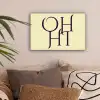 Oh hi - Geel - Monogram canvas 2cm klein -sfeer1