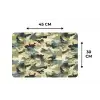 Woestijncamouflage - Zandkleurig - Groen - Patroon Placemat vinyl groot 368 -specs