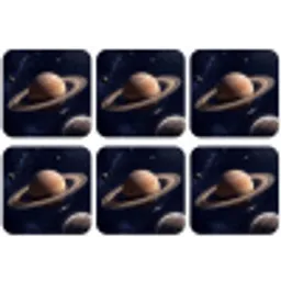 Planeten - Saturnus - Ruimte onderzetter kurk middel -zkaufland3dotto