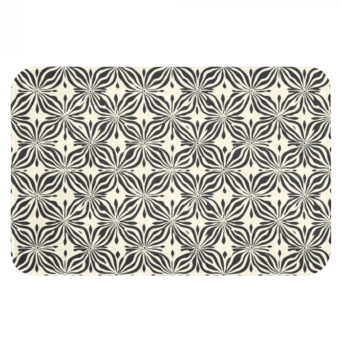 Grafisch - Patroon - Zwart Badmat klein 997 -3d