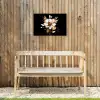 Bloem - Verf - Goud - Graffiti - Modern Tuinposter op houten frame 2 cm dik klein -sfeer4