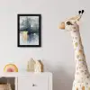 Kunst - Grijs - Goud - Abstract fotolijst zwart zonder passe partout klein -usfeer4_kinderkamer
