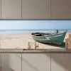 Boot - Zandstrand - Zee keuken achterwand 2 middel zz_3dshopping