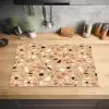 Terrazzo - Patroon - Kleurrijk - Oranje Inductie beschermer vinyl 3mm klein 276 -sfeer5