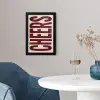 Red - Cheers - Decoratie - Beige fotolijst zwart zonder passe partout klein -sfeer4
