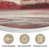 Rode - Velvet - Taart - Eten Akoestische PET Vilt - Rond klein -closeup_NL