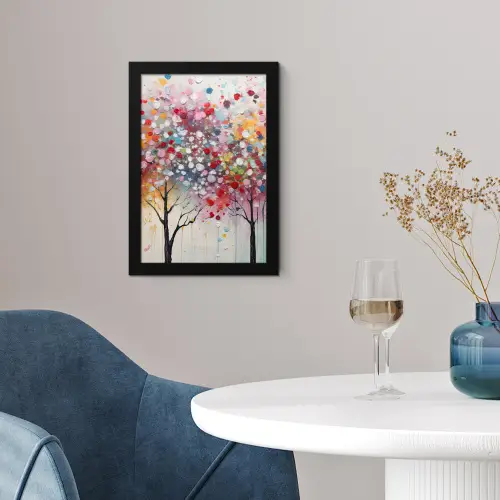 Kunst - Bomen - Natuur - Acryl fotolijst zwart zonder passe partout klein -sfeer4