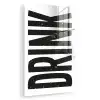 Drink - Zwart - Wit - Decoratie plexiglas 5mm klein -zzzproduct_nieuw