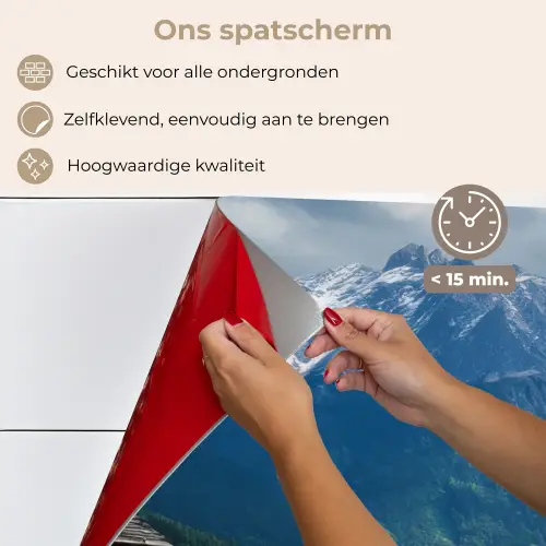 Alpen - Weide - Bergen - Koeien keuken achterwand spatscherm klein -spatscherm_NL