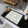 Boho - Jungle - Bloemen - Bladeren Inductie beschemer met haakjes klein -sfeer1