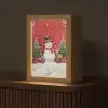 Feestvreugde - Winterbos - Kleurrijk Light Box met kabel (Tafellamp) klein -z3d_website