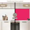 Karmijn - Kleuren - Palet - Roze keuken achterwand 2 middel 871 -voor-na2_NL