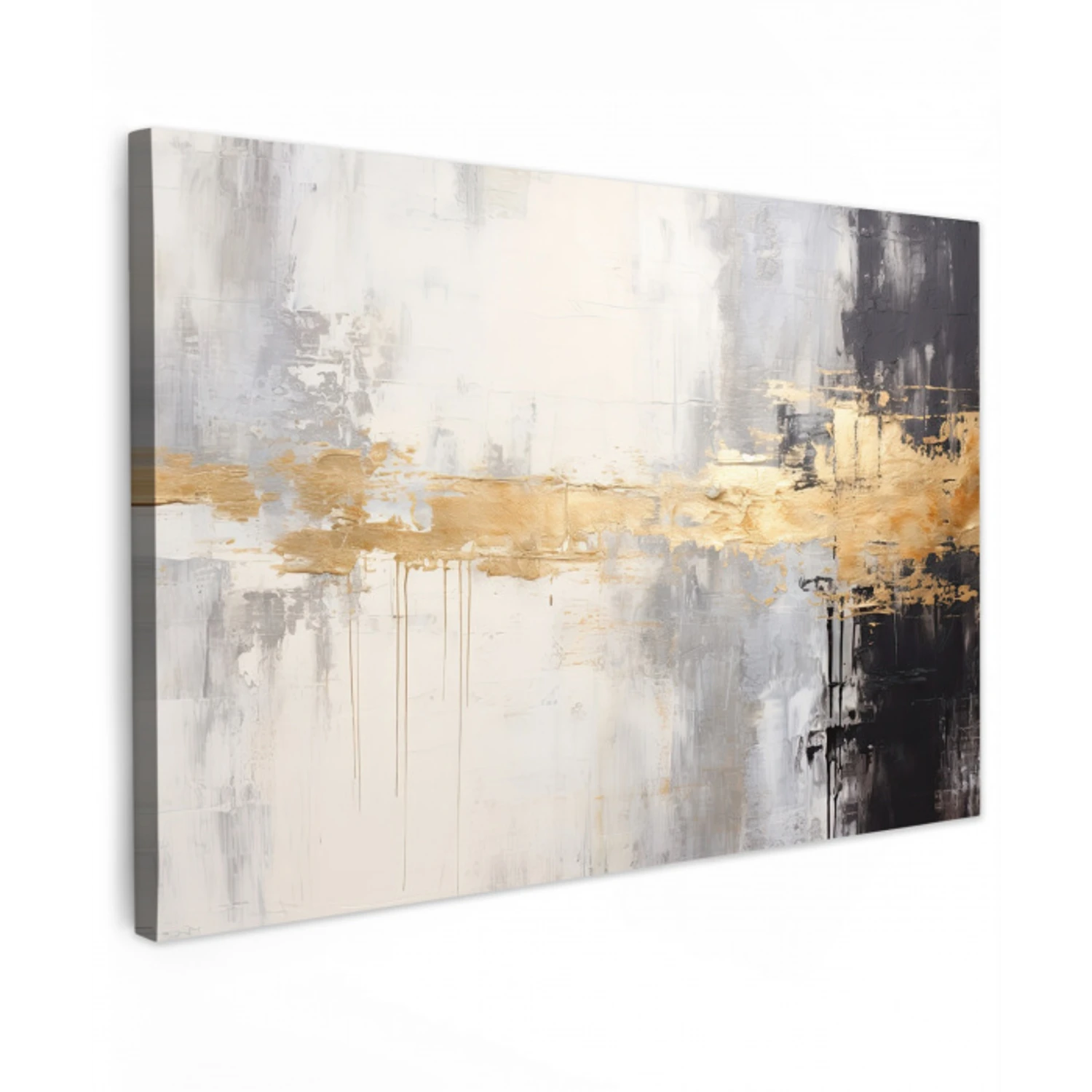 Goud - Luxe - Acryl - Kunst canvas 2cm klein -z3d