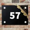 Gouden hoek - Traditioneel Naambord Rechthoek middel -sfeer3