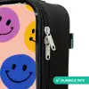Vrolijk Smiley-patroon Kinderkoffer - Zwart klein -rits_NL