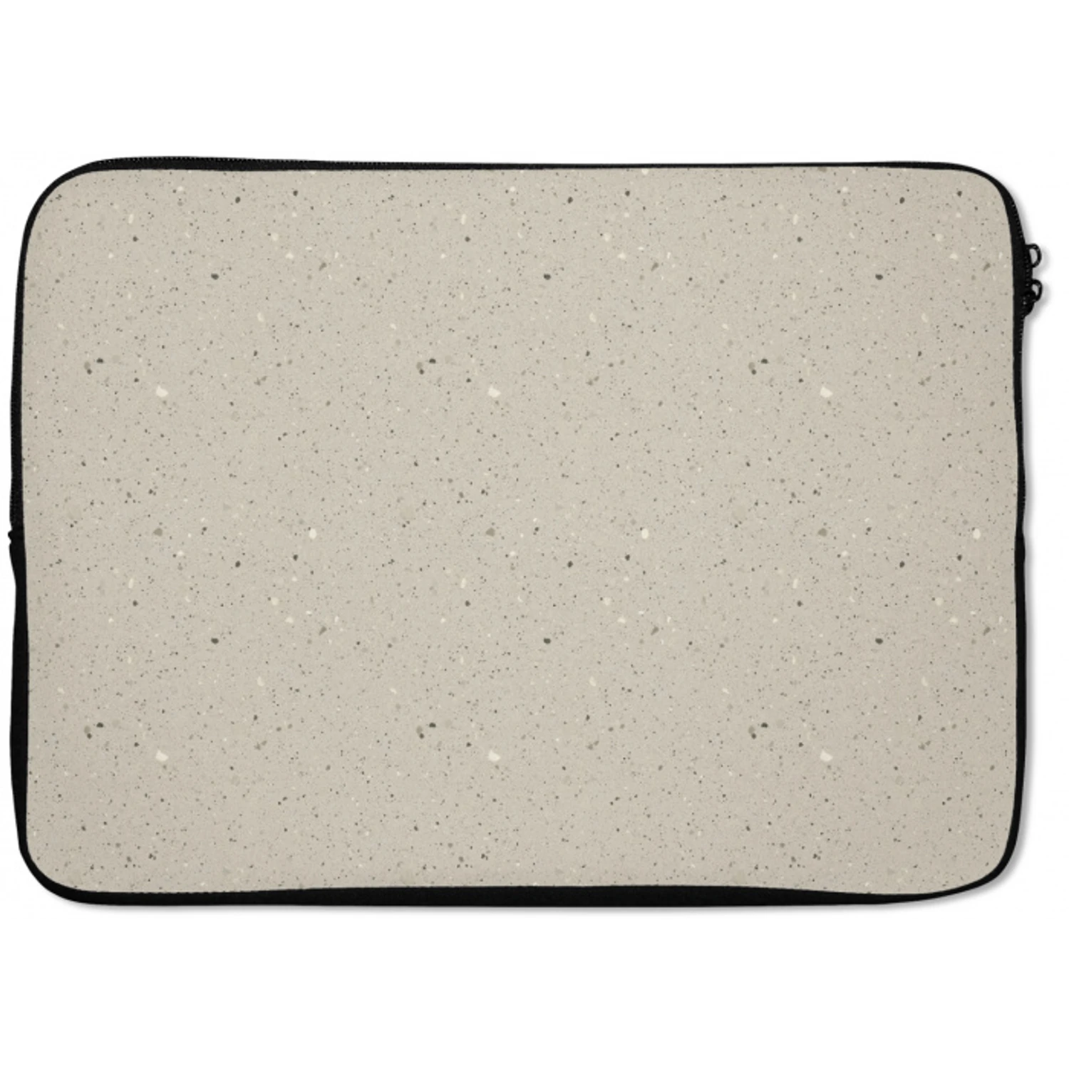 Lichtbeige - Terrazzo - Grijs laptophoes neopreen klein 279 -zkaufland3dotto