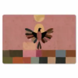 Illustratie - Vogel - Vlakken - Kleurrijk Placemat vinyl groot -zzsfeer1_Kitchenyeah-website