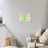 YOLO - Groen - Neon - Slangenprnt Tuinposter op houten frame 2 cm dik klein -sfeer1