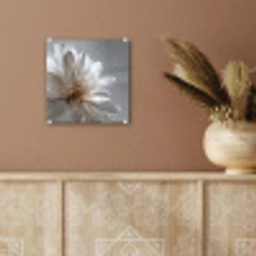 Bloem - Wit - Neutraal plexiglas 5mm klein -sfeer5