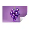 Druif - Disco - Glitter - Paars Muursticker klein -3d