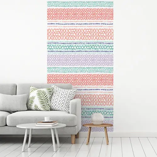 Strepen - Zomer - Kleuren fotobehang vinyl groot 64 -woonkamer