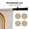 Minimalistisch - Boog - Lijnen - Beige Wandkleed katoen klein -sfeer2