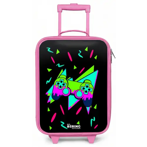 Neon controller op zwart Kinderkoffer - Roze klein -zz3dotto