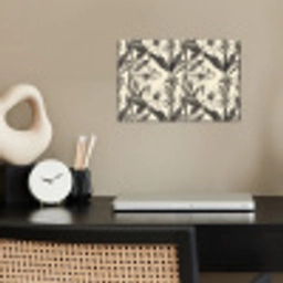 Klassiek - Botanisch - Zwart - Beige poster papier klein 62 -sfeer1