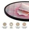 Schelp - Pastel - Pink Fotolijst rond zonder passe partout klein -closeup_NL