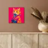 Kat - Kimono - Bloemen - Roze aluminium wit klein -sfeer4