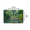 Brug - Hout - Vijver - Waterlelies Placemat vinyl groot -specs