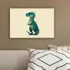 Dinosaurus - Turquoise - Stekels canvas 2cm klein -sfeer3