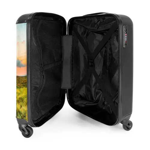 Vuurtoren bij zonsondergang NBS - Handbagage koffer - Kinderen Unisex middel -binnenkant
