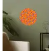 Perziken - Oranje - Zomers Wandcirkel behangsticker klein 186 -sfeer2