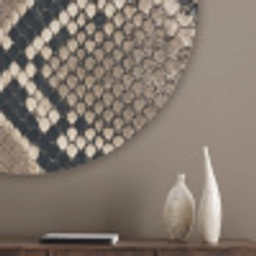 Slangenprint - Python - Bruin Akoestische PET Vilt - Rond klein -sfeer5_closeup