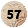 Houten nerf - Traditioneel Naambord Rond klein -3d