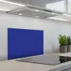 Blauw - Effen kleur - Donkerblauw keuken achterwand spatscherm klein 900 -3d_schuin