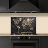 Wereldkaart - Stenen - Realistisch keuken achterwand spatscherm klein -sfeer1