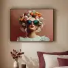 Vrouw - Macarons - Bril Textielframe zwart klein -sfeer1