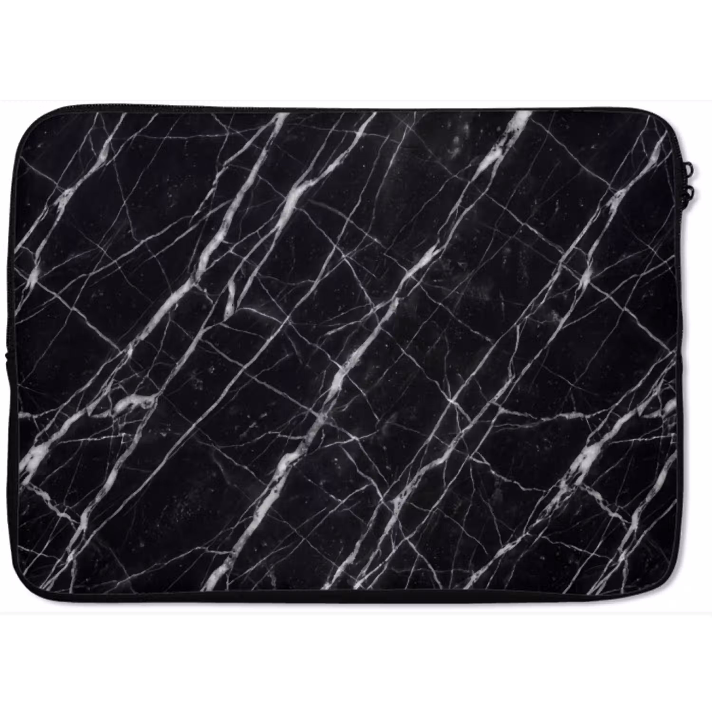 Marmer - Aders - Abstract - Zwart laptophoes neopreen klein -zkaufland3dotto